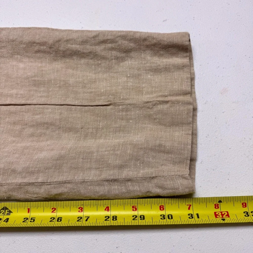 Jos A Bank 1905 Dress Pants Mens 36x31 Beige Linen Flat Front Straight Summer
